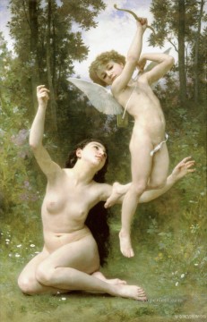 LAmour Pintura - Lamour senvole William Adolphe Bouguereau